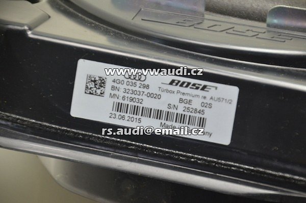 4G0 035 298 Audi A6 S6 RS6 4G Bose zvukový systém  reproduktor pravý 4G0 - 2