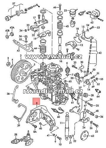 068 130 147 Q  držák vstřikovacího čerpadla VW AUDI - 2