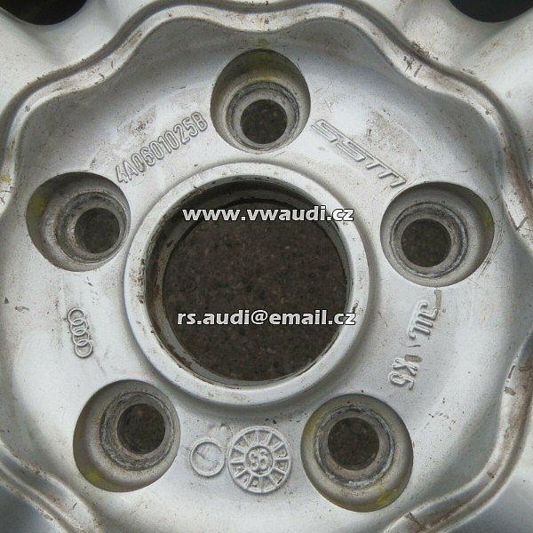 4A0 601 025 B hliníkový ráfek pro Audi 100/200 C4, A4 B5, A6 C4 B4 7x15&quot; ET45  - 2
