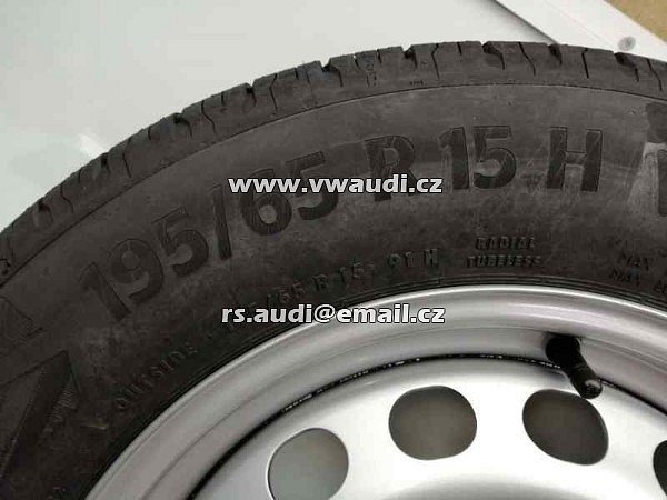  2K0 601 027 B VW Caddy 2K 3K plecháč disk rezerva kolo 195 65 R15 95T  - 6