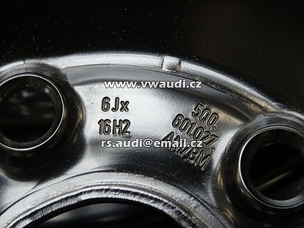 5Q0 601 027AM 16  ocelový ráfek plecháč disk rezerva kolo  R16 ŠKODA KAROQ SEAT ATECA VW T-ROC - 3