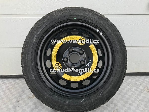 1K0 601 027 K R16 Brigestone 205 55 16 91V Ocelový ráfek rezerva na dojetí  VW GOLF 5 6 Touran Škoda Octavia Seat Altea 5x112 ET50 6,5 x 16 - 2