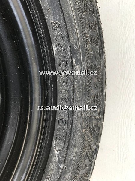 1K0 601 027 K R16 Brigestone 205 55 16 91V Ocelový ráfek rezerva na dojetí  VW GOLF 5 6 Touran Škoda Octavia Seat Altea 5x112 ET50 6,5 x 16 - 11