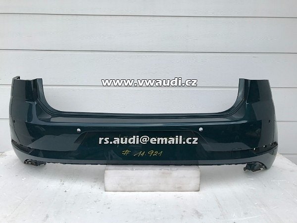 Zadní nárazník + VW Golf 7 5G Facelift + PDC + Black Green + 5G6807421BK - 15