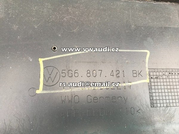 Zadní nárazník + VW Golf 7 5G Facelift + PDC + Black Green + 5G6807421BK - 4