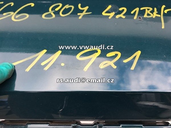 Zadní nárazník + VW Golf 7 5G Facelift + PDC + Black Green + 5G6807421BK - 3