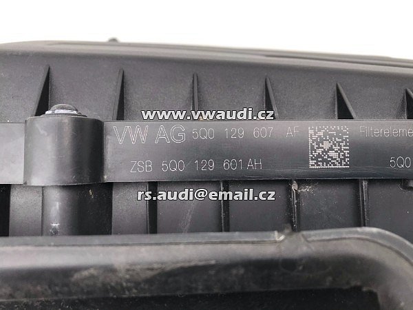 5Q0 129 601 AH VW Golf mk7 VII TDI filtrbox sání  - 6