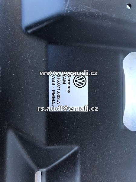 2H6 071 003 A VW Amarok 2H Facelift 2019 difuzor pření nárazník spoiler spodní stříbrný lak Od roku 2016 - 4