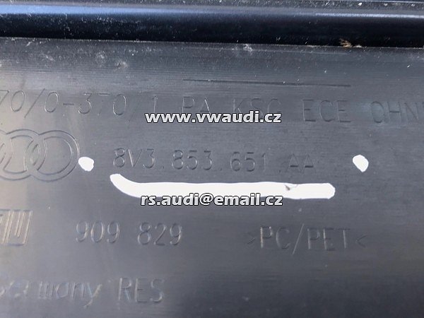  8V3 853 651AA   maska pření nárazník grill  AUDI A3 S-LINE  2011-2016 8V3 - 8