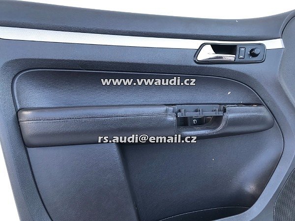 1T1 867 011  VW Touran 1T  obložení dveří levá KŮŽE kožené  kompletní originální - 4