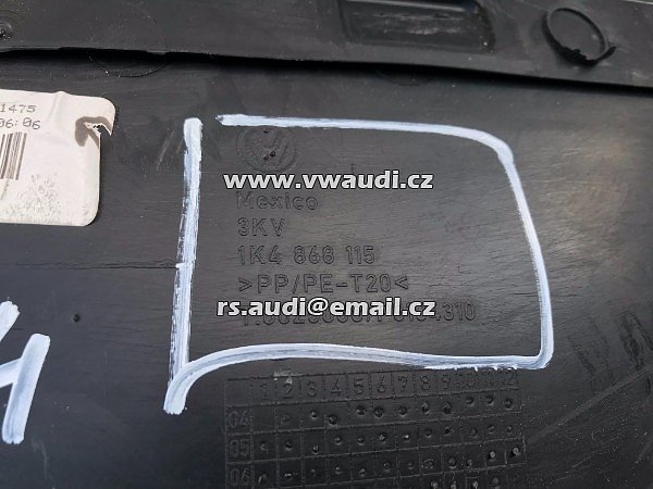  Tapecírunk dveří vnitřní obložení levé zadní dveřeK4 868 115  VW Golf 5 V  TDI Comfortline 1 K - 6