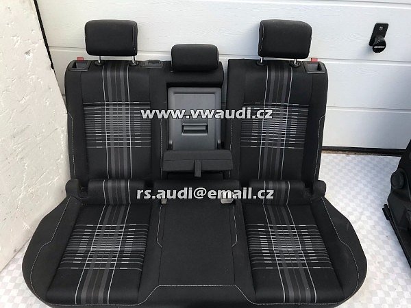 VW GOLF 7 VII Sedadla sedačky kompletní sada 5dvéř - 15