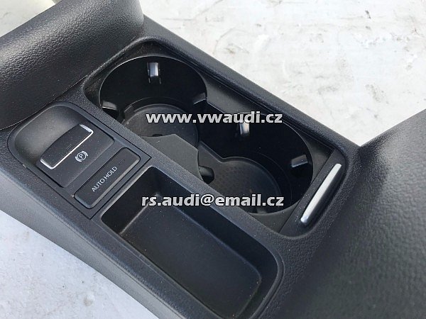 středová konzola loketní opěrky látka černá VW Tiguan 2 5NA AD1 vpředu - 9