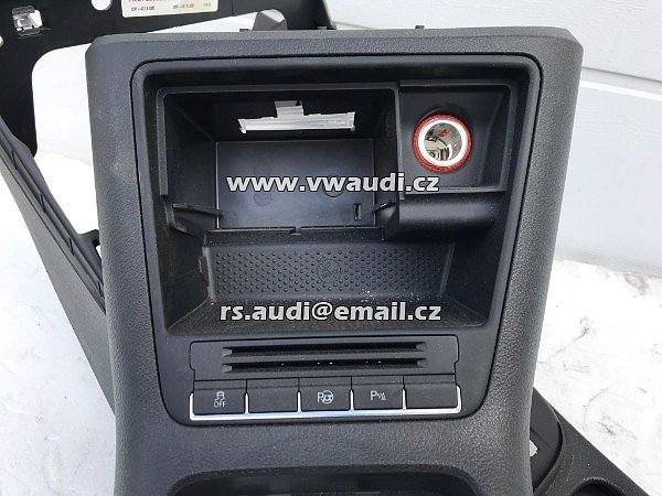 středová konzola loketní opěrky látka černá VW Tiguan 2 5NA AD1 vpředu - 10