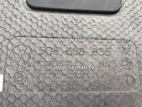 5G6 858 855 VW GOLF VII 7 2015 Originální podlaha kufru dvojitá - 6