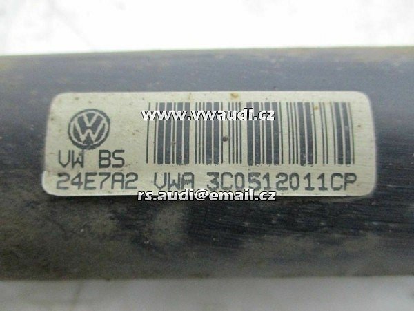 3C0 512 011 CP Tlumič pérování zadní pravý nebo levý VW Passat 3C B7 2011  - 3