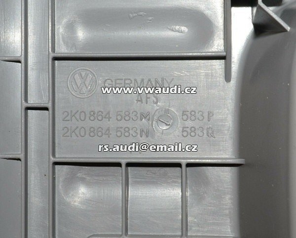 2K0 864 583 M  Volkswagen Caddy 04-16 zadní lišta nákladový prostor kufr  - 3
