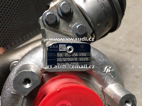 03L 253 056 VW Turbodmychadlo Turbo 2.0 TDI 03L253056 V 100 Nové BV43B-0208 KKK - 6