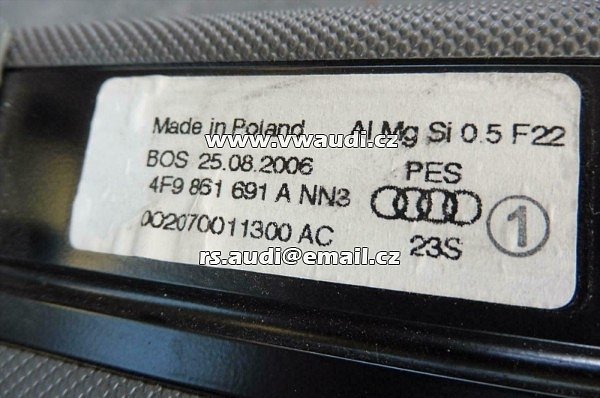  4F9 861 691 A  Dělící síť zavazadlová síť Audi A6 4F C6 Avant kombi rok 2005-2011 4F9861691A NN3 - 3
