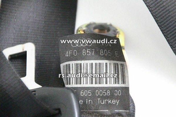 4F0 857 805 E  Audi A6 C6 04-11 2.0TDI Bezpečnostní pás zadní pravý 4F0 - 2