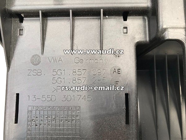 5G1 857 097 VW GOLF 7 VII Odkládací schránka na odkládací přihrádce - 5