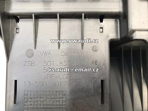 5G1 857 097 VW GOLF 7 VII Odkládací schránka na odkládací přihrádce - 6