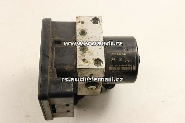 3T0 907 379 A / 3T0 614 517  Řídicí jednotka ABS  Škoda SUPERB 3T0  - 3