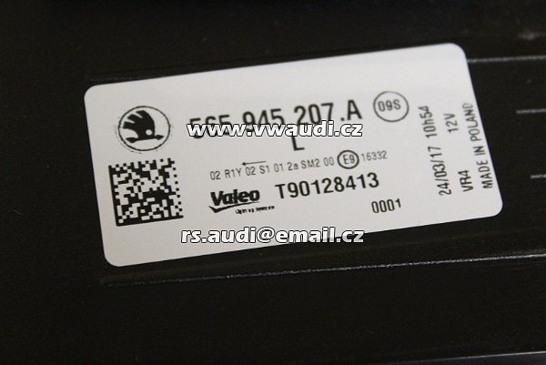 565 945 207 A VALEO LED zadní světlo levé Pro SKODA Kodiaq 2020 565  - 2