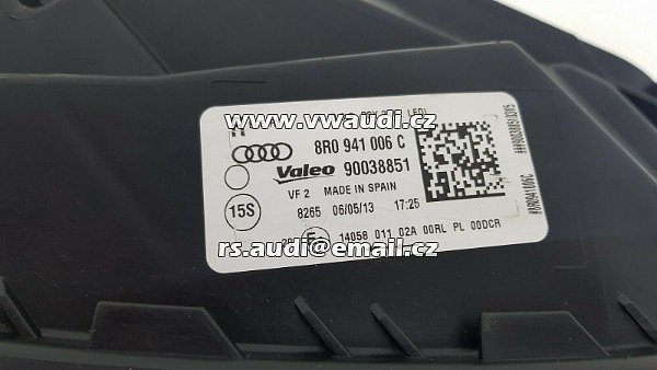 8R0 941 006 C světlomet Xenon  LED Audi Q5 Facelift SQ5 8R0941006C pravé - 5