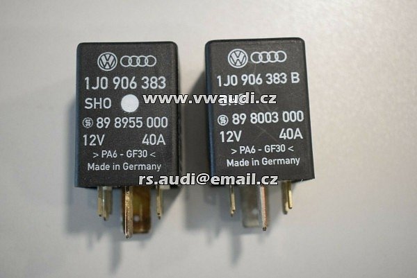 Relé č. 409   VW Audi * 409 * 1J0906383B 12V 40A R00095 - 2