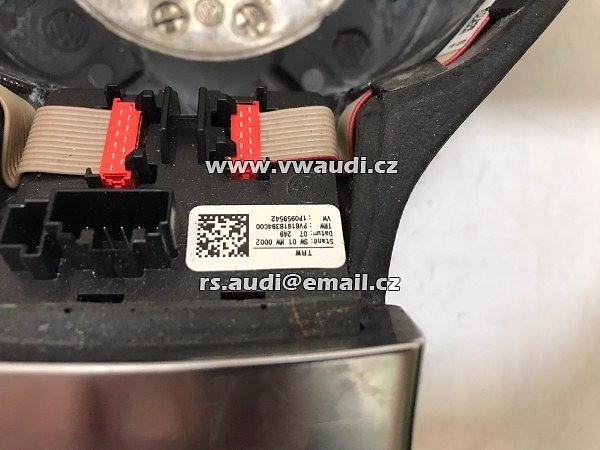 1Q0 419 091  volant kožený multi chrom  pro VW Golf 5 Passat B6 3C Eos Jetta - 10