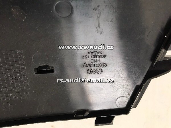 4G8 807 152 +  4G8 807 682 A kryt mlhovky přední nárazník Audi A7 4G pravá strana + chrom - 5