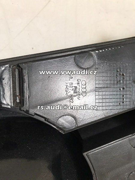 4G8 807 152 +  4G8 807 682 A kryt mlhovky přední nárazník Audi A7 4G pravá strana + chrom - 6