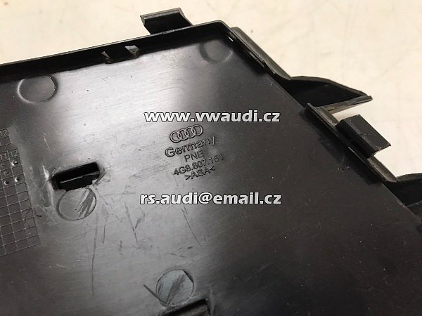 4G8 807 151   4G8 807 681 A kryt mlhovky přední nárazník Audi A7 4G levá strana + chrom - 6