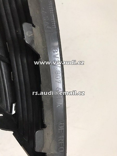 8V3 807 681A Audi A3 8V   kryt přední nárazník levá strana + chrom - 5