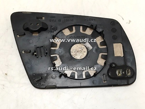 4Z7 857 535 F levé sklíčko zrcátko  Audi A6 C5 4B 4Z Allroad   - 3