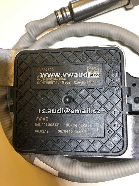 04L 907 805 CE  A3C00212800-01 Senzor NOX s řídící jednotkou VW Seat Audi Škoda  - 2