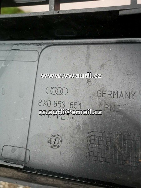 8K0 853 651  Audi A4 8K B8 07-11 maska ​​chladiče přední - 8