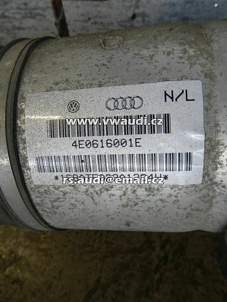  4E0 616 001E Audi A8 4E vzduchové odpružení zadní tlumič  4E0 6160001E měch podvozek - 4