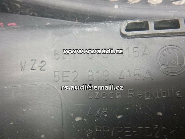  5E1 819 416 A SKODA OCTAVIA III kryt pravý dešťový deflektor - 3