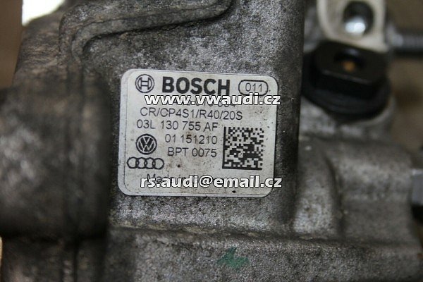03L 130 755 AF Vysokotlaké čerpadlo Bosch Common Rail VW Audi Seat 2.0 TDI  - 3