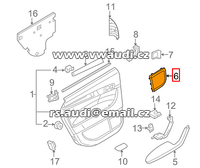  8P4 035 435 Kryt reprodukce Audi A3 8P/8PA Sportback, originál!   8P40354354PK - 3