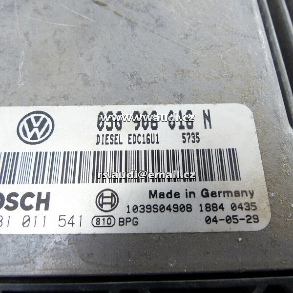 03G 906 016 N Řídicí jednotka motoru VW Caddy 2K 2.0 SDI 51kw BDJ 03G  - 3