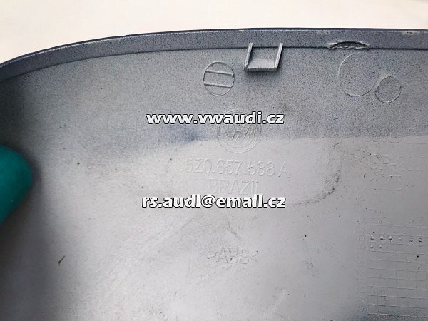  5Z0 857 538 A  krytka zrcátka pravá  5Z0 857538A VW FOX Lupo Spacefox Cross 05-10 - 4