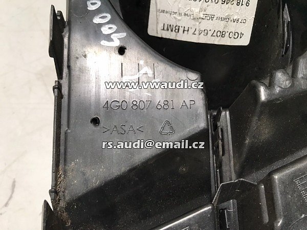 4G0 807 647 H  Audi A6 4G Avant s6 Quattro Air Guide mřížka saténová  - 3