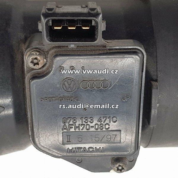 078 133 471 C Snímač hmotnostního průtoku vzduchu  078133471C VW PASSAT (3B2) 2.8 V6 - 2