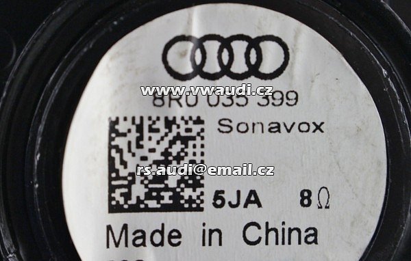  8R0 035 399  výškový reproduktor levý a pravý Original Audi A4 8K B8 A5 Q5  - 2