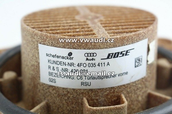Reproduktor středový Audi A6, TT, RS6 OE-Kód: 4F0035411A, 4F0 035 411 A OE-Kod náhrady: 4F0035411E, 4F0 035 411 E - 3