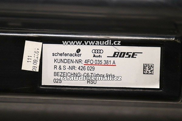 4F0 035 381 A Audi A6 4F přední levé dveře reproduktor Bose 4F0 - 2
