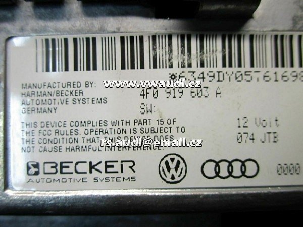 4F0 919 603 A Audi A4 8K A5 8T A6 4F Q7 Displej  - 5